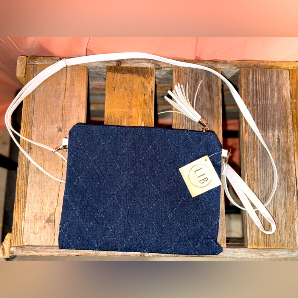 LIB crossbody denim purse